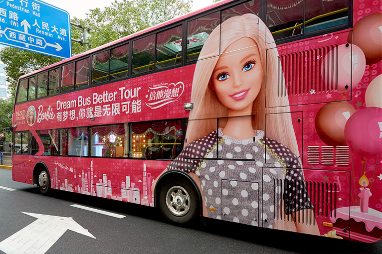 barbie tour bus